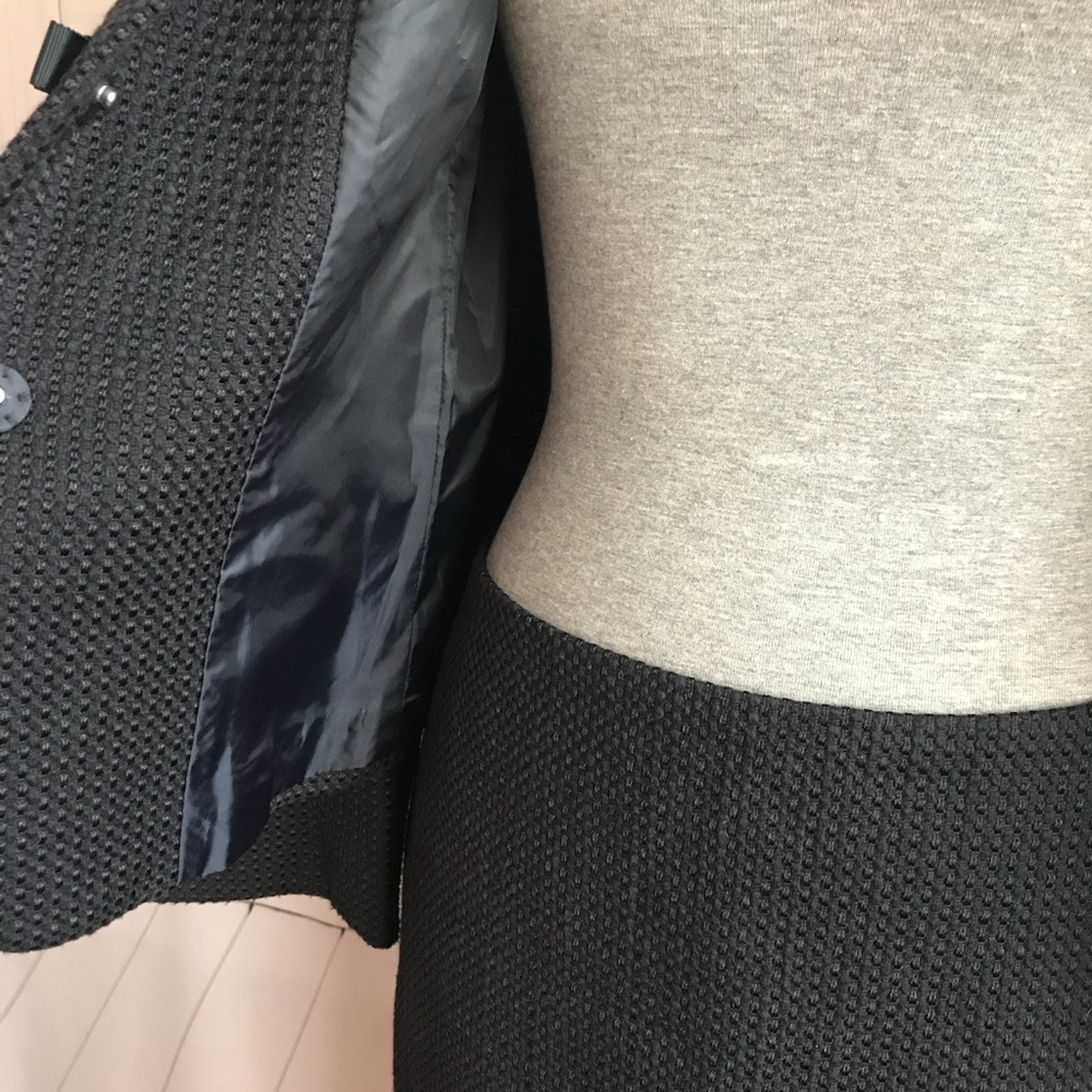 Ann Taylor Petites Black Blazer Skirt Suit Size 8P - Picture 6 of 7